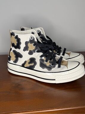 Women’s Cheetah Print High Top Converse